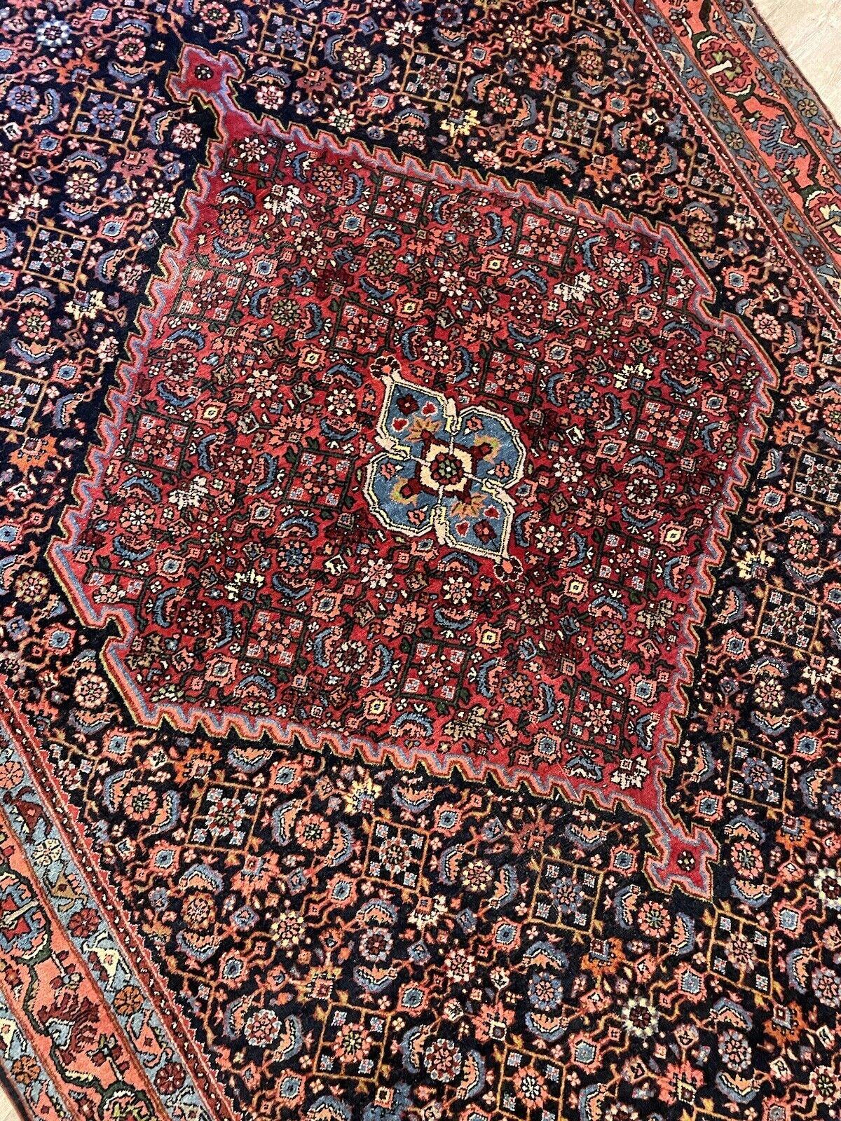 Tapis persan Bidjar ancien fait à la main 4,6' x 7,3, années 1920 - 1N39 en vente 6