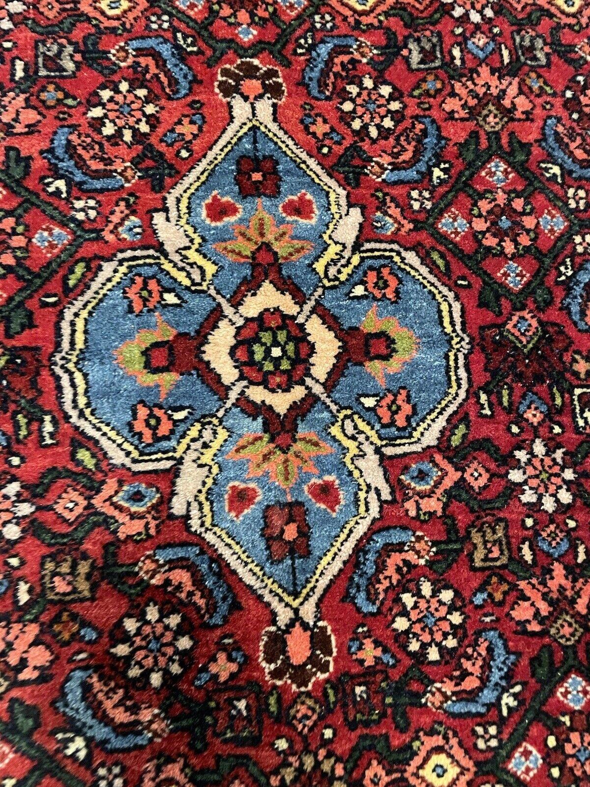 Tissé à la main Tapis persan Bidjar ancien fait à la main 4,6' x 7,3, années 1920 - 1N39 en vente