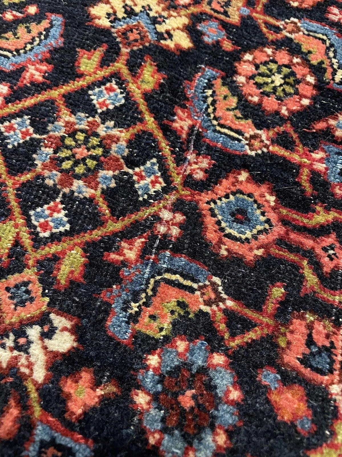 Tapis persan Bidjar ancien fait à la main 4,6' x 7,3, années 1920 - 1N39 en vente 1