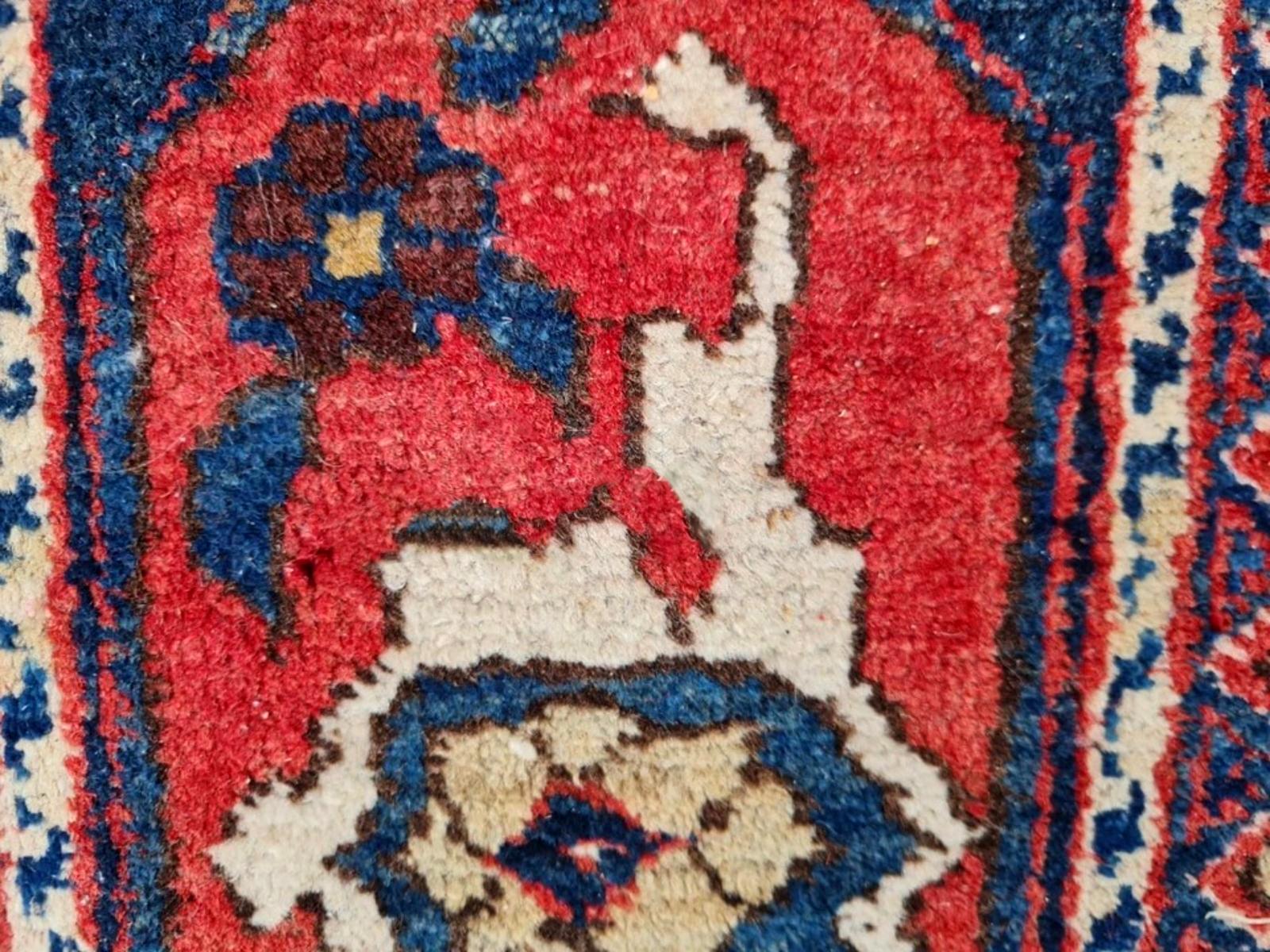Handgefertigter antiker persischer Bidjar-Teppich 7,6' x 9,6' 1920er Jahre - 2K66 (Handgeknüpft) im Angebot
