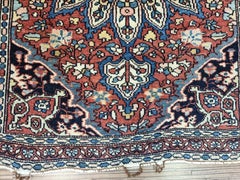 Handmade Antique Persian Farahan Rug 1.8' x 2.3', 1880s - 1D140