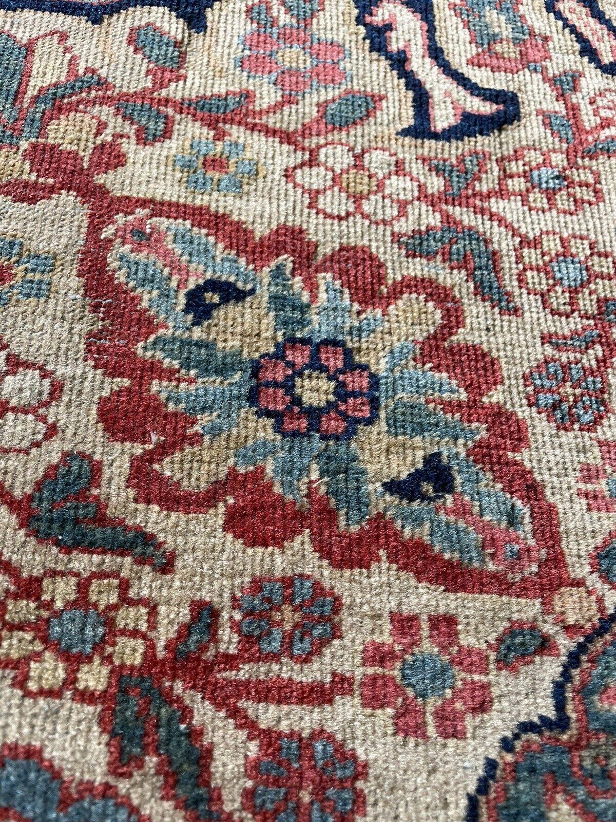 Lana Tappeto antico persiano Farahan Vagireh fatto a mano 1,8' x 2,4', anni '80 del XIX secolo - 1N45 in vendita