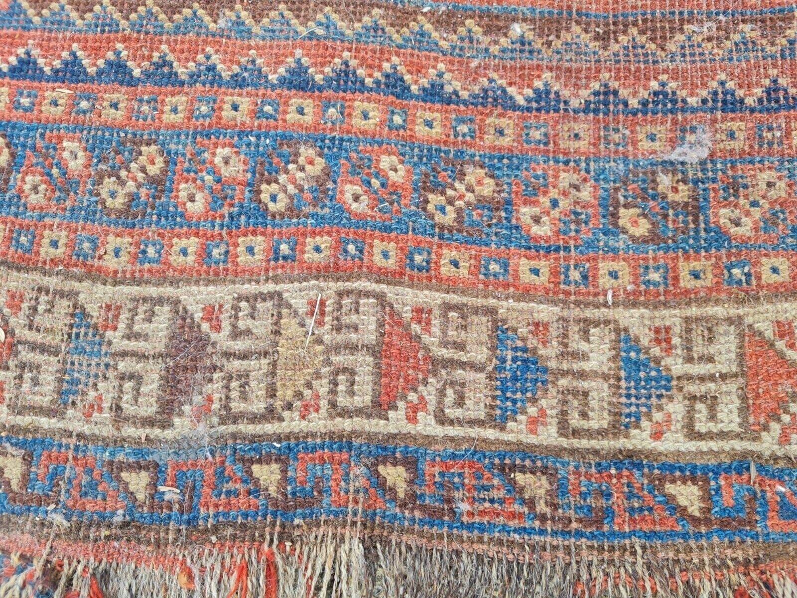 Handgefertigter antiker persischer Gashkai-Teppich 4,7' x 9,9' (142 x 302 cm), 1900er Jahre - 2K03 (Deutsch) im Angebot