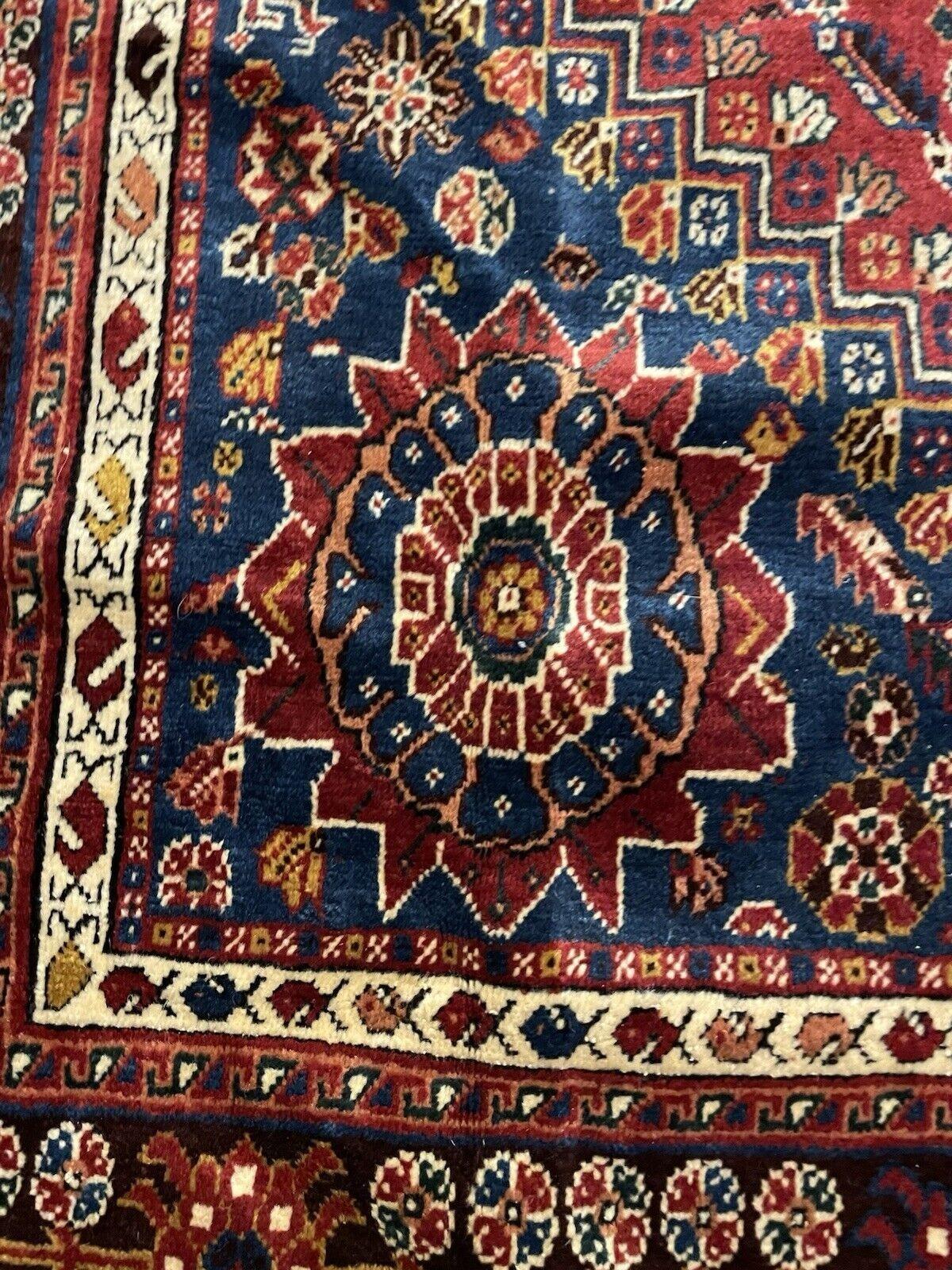 Tappeto antico persiano Gashkai fatto a mano 5,1' x 8,9' 1930 - 1N84 in vendita 4
