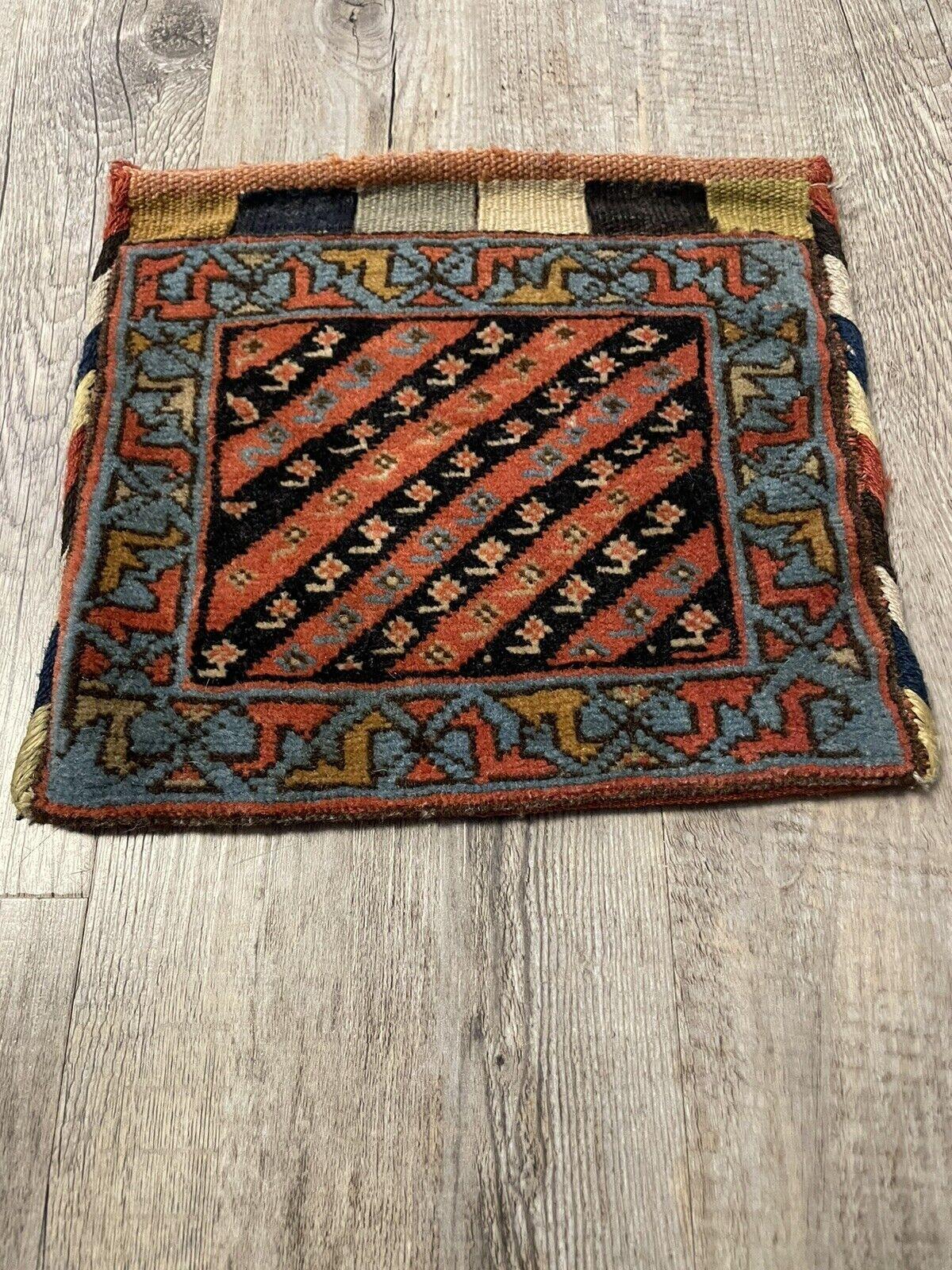 Handmade Antique Persian Gashkai Small Bag 9