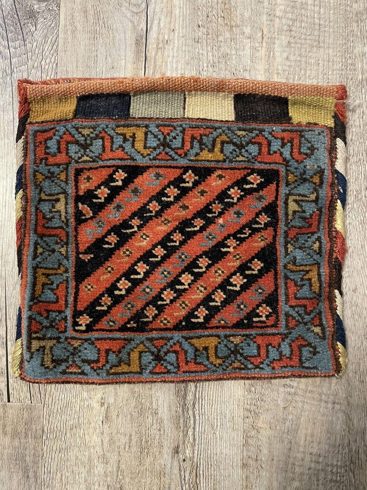 Handmade Antique Persian Gashkai Small Bag 9