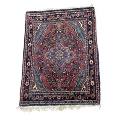 Handgefertigter antiker persischer Hamadan-Teppich 1,9
 x 2,4
, 1920er Jahre - 1N118