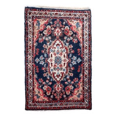 Handgefertigter antiker persischer Hamadan-Teppich 2,3' x 3.4', 1920er Jahre, 1C1088