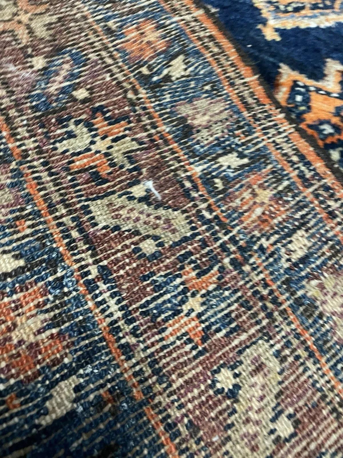 Tissé à la main Tapis persan ancien de Hamadan fait à la main 3,2' x 6,6', années 1920 - 1N70 en vente