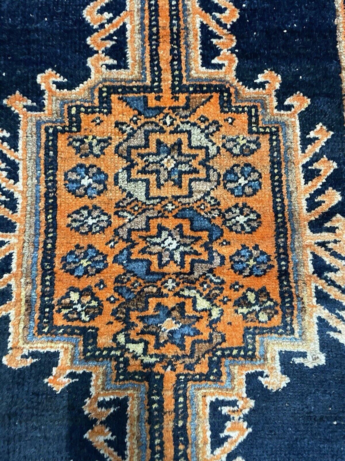 Tapis persan ancien de Hamadan fait à la main 3,2' x 6,6', années 1920 - 1N70 Bon état - En vente à Bordeaux, FR
