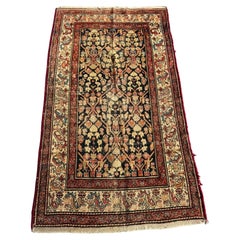 Tapis Hamadan persan ancien fait main 3.6' x 6.8', 1920 - 2B98