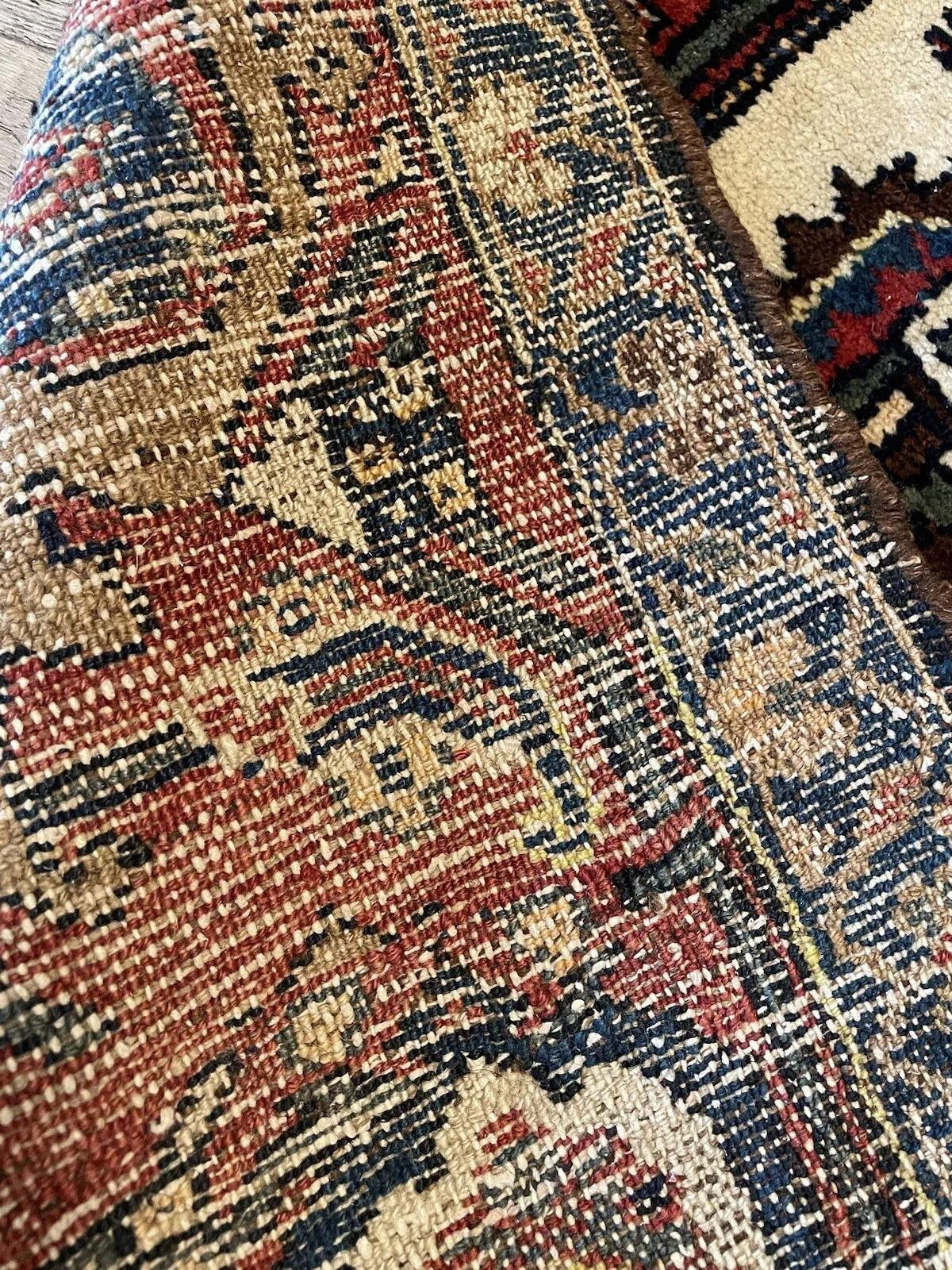 Tapis persan ancien Hamadan fait à la main 3.9' x 7,7', années 1920 - 1N44 en vente 4