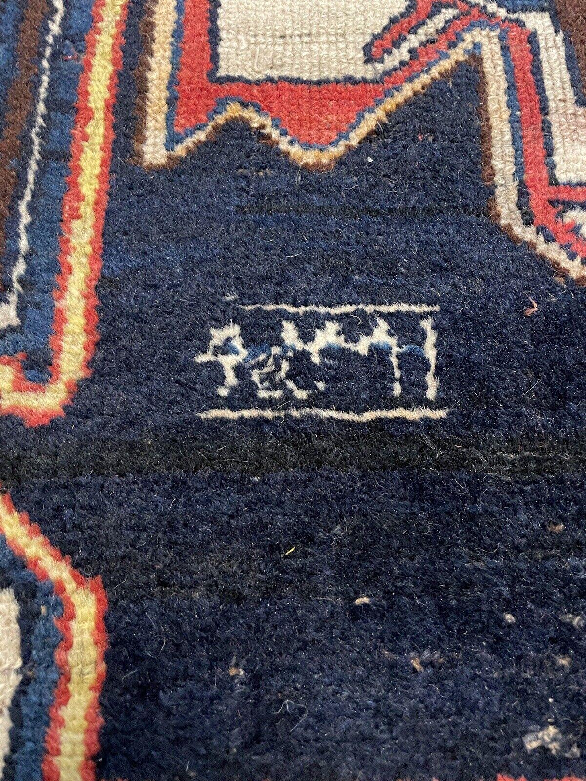 Tissé à la main Tapis persan ancien Hamadan fait à la main 3.9' x 7,7', années 1920 - 1N44 en vente
