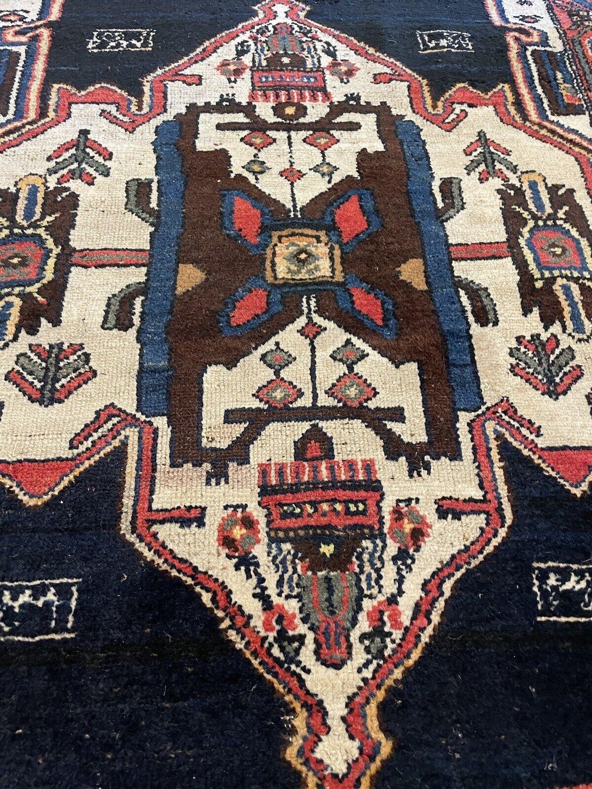 Tapis persan ancien Hamadan fait à la main 3.9' x 7,7', années 1920 - 1N44 en vente 1
