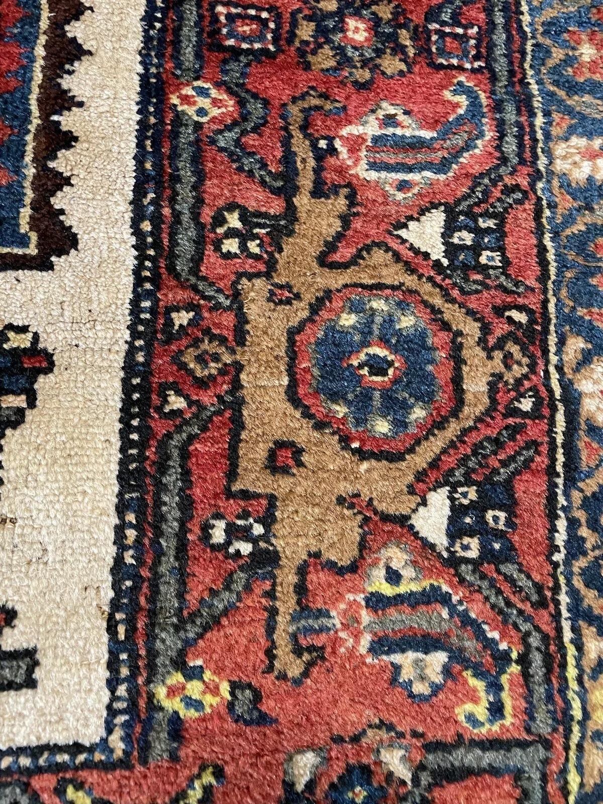 Tapis persan ancien Hamadan fait à la main 3.9' x 7,7', années 1920 - 1N44 en vente 2