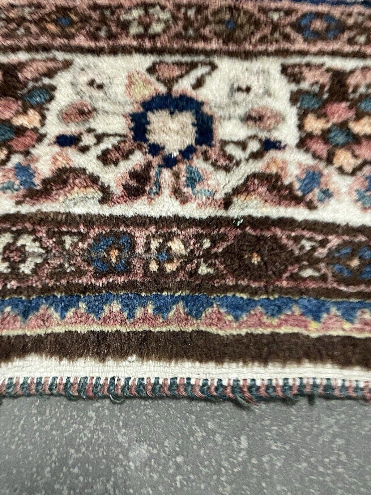 Alfombra persa antigua Hamadan hecha a mano 3.5' x 9.4' 1920s - 1N79 en venta 5