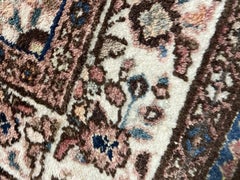 Handmade Antique Persian Hamadan Runner Rug 3.5' x 9.4' 1920s - 1N79