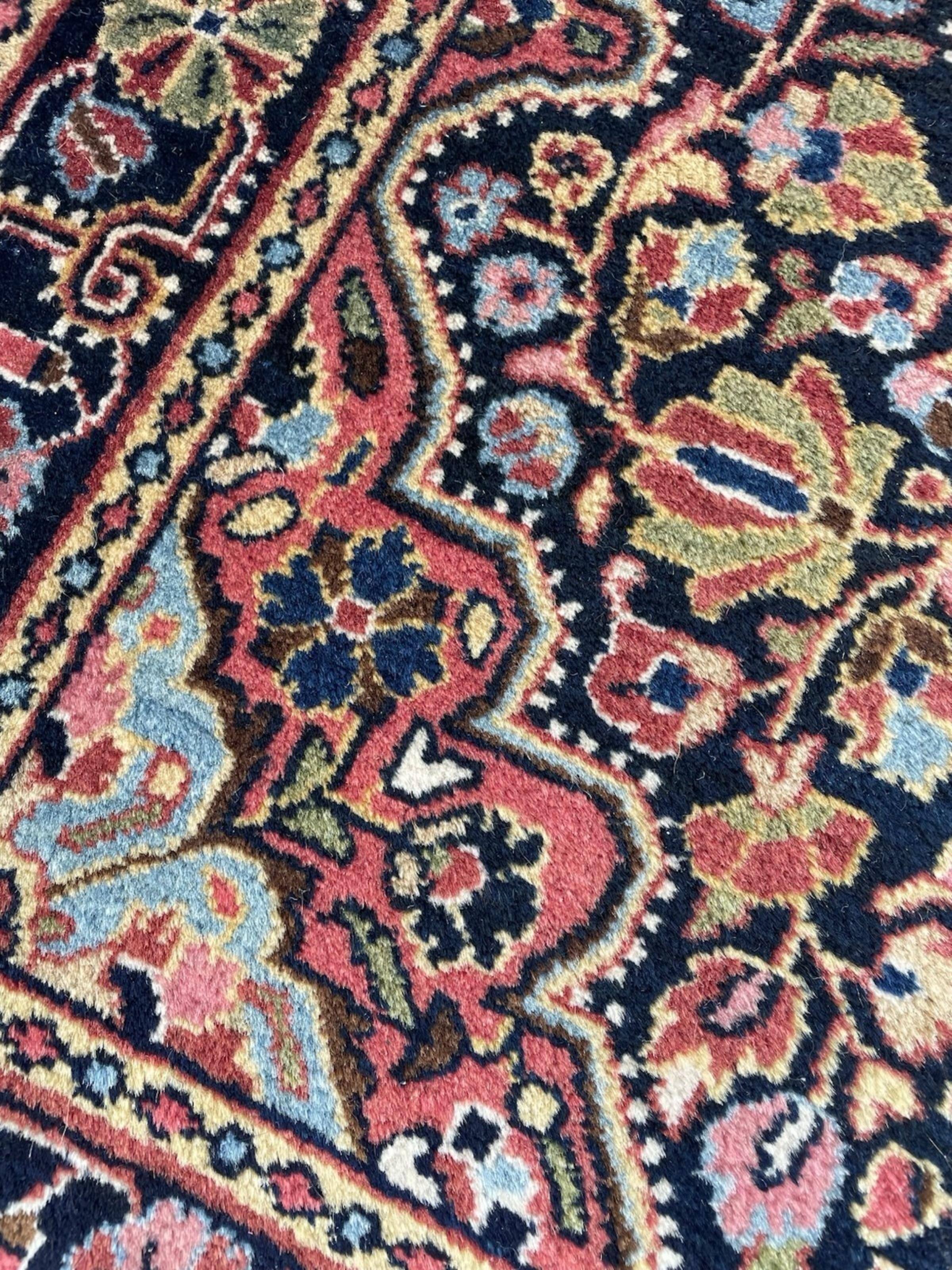 Tapis persan ancien Jozan Sarouk fait main 2.1' x 2.9', 1920 - 1N115 en vente 4