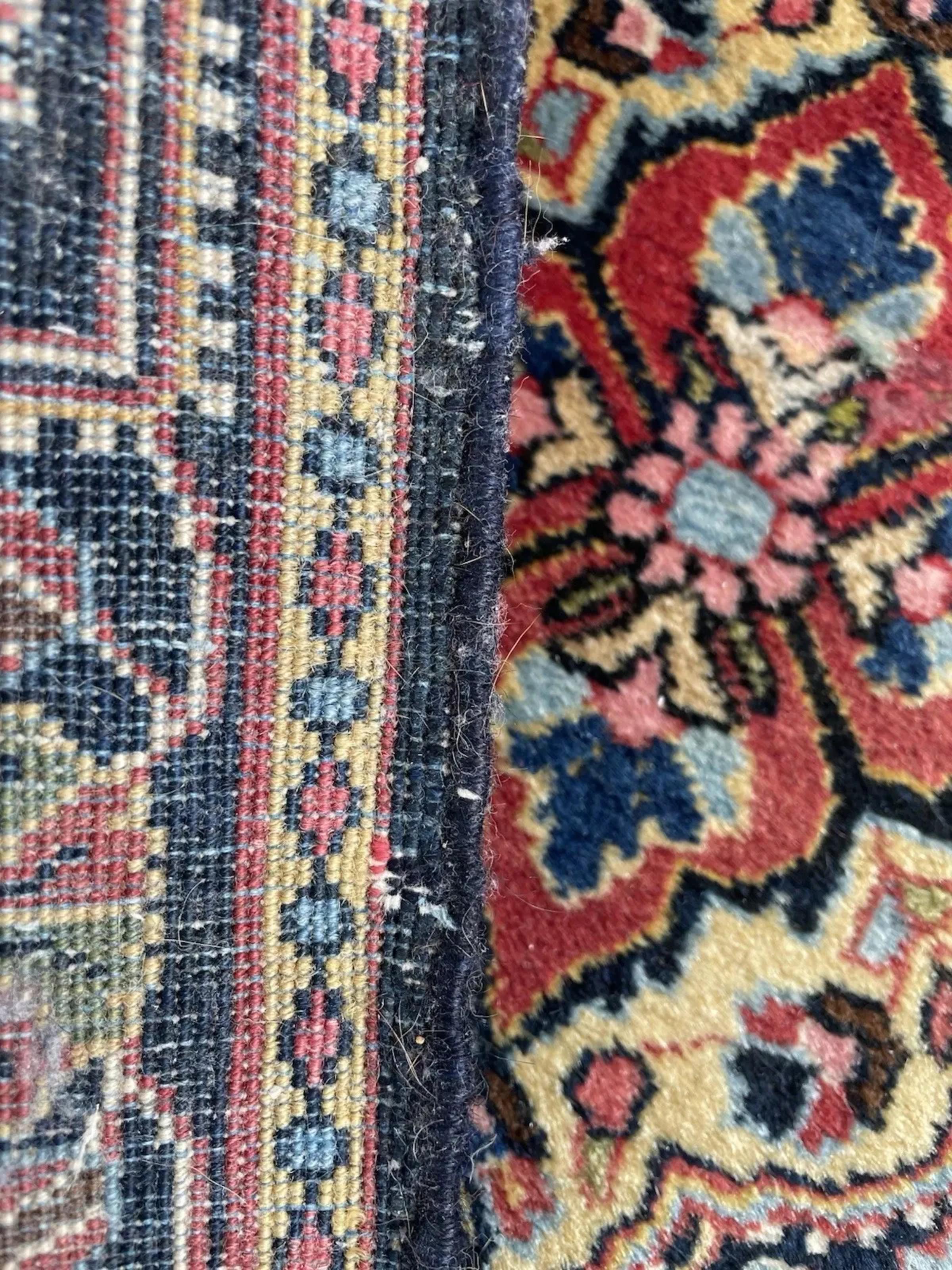 Français Tapis persan ancien Jozan Sarouk fait main 2.1' x 2.9', 1920 - 1N115 en vente