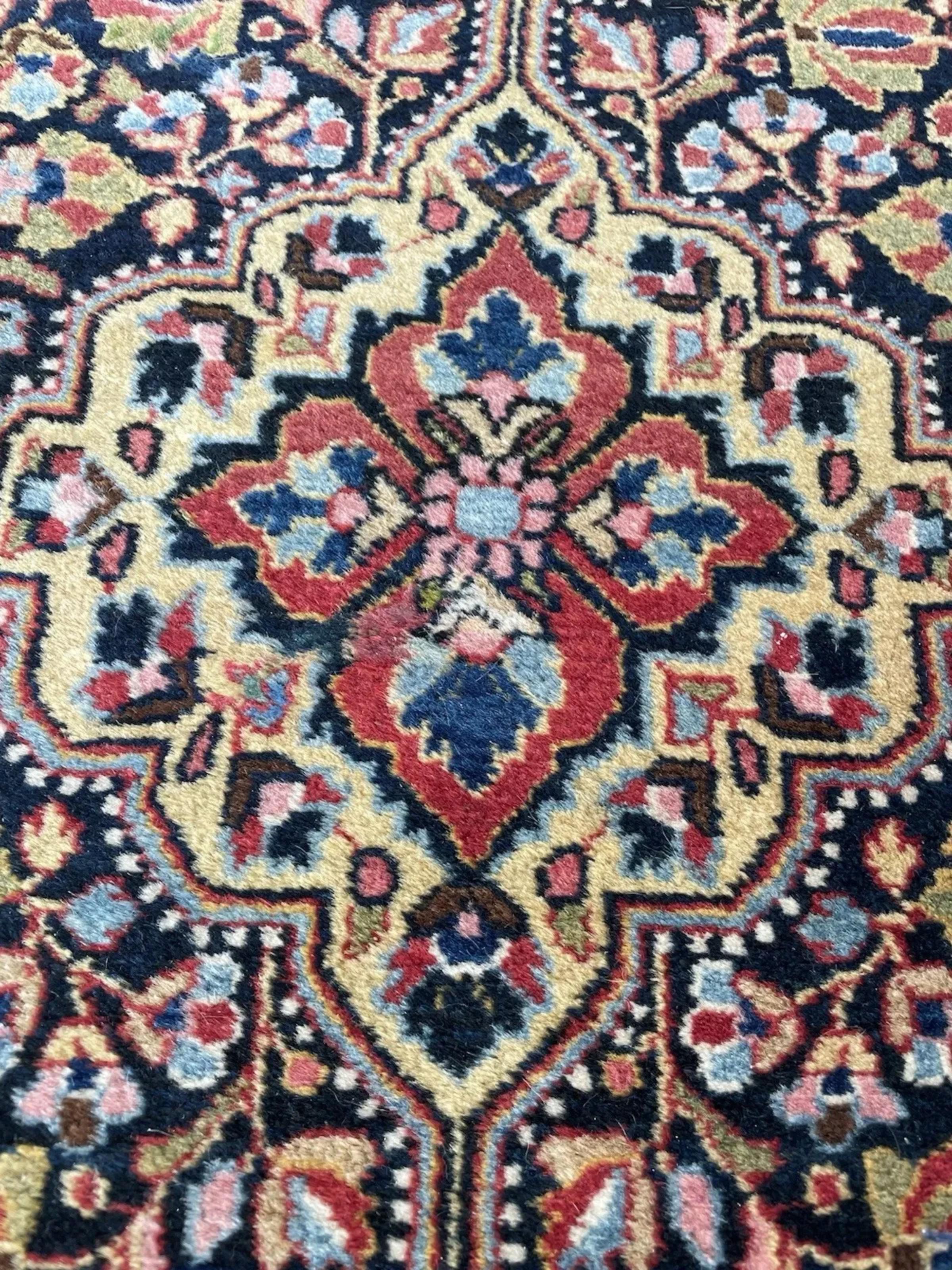 Tapis persan ancien Jozan Sarouk fait main 2.1' x 2.9', 1920 - 1N115 Bon état - En vente à Bordeaux, FR