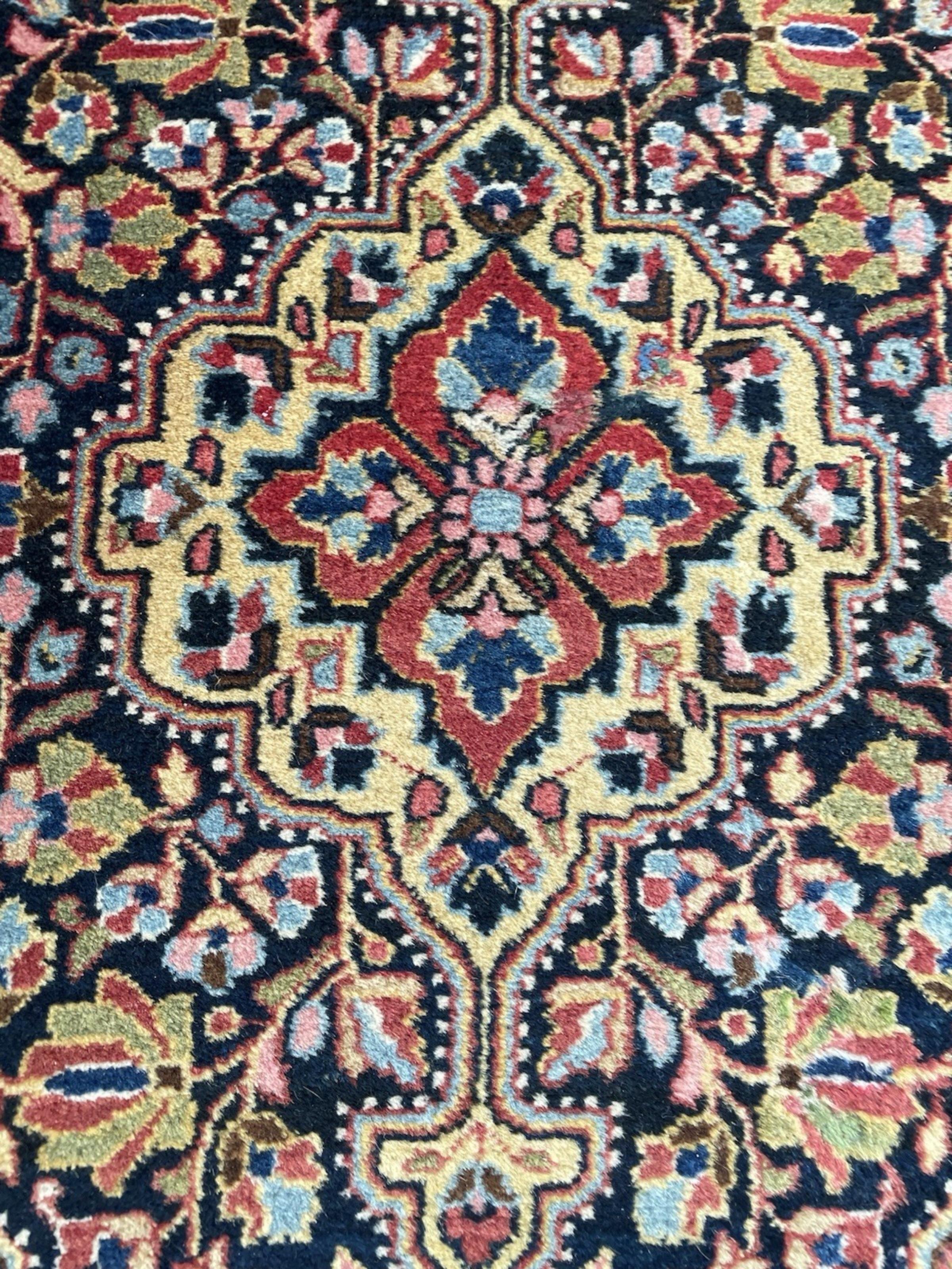 Tapis persan ancien Jozan Sarouk fait main 2.1' x 2.9', 1920 - 1N115 en vente 1