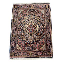 Handmade Antique Persian Jozan Sarouk Rug 2.1
 x 2.9
, 1920s - 1N115