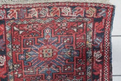 Handmade Antique Persian Karajeh Rug 2.1' x 3.7' 1910s - 1C1156