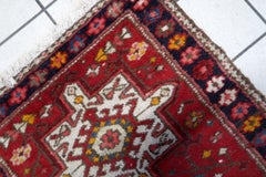 Handmade Antique Persian Karajeh Rug 2.2' x 4.1' 1930s - 1C1155