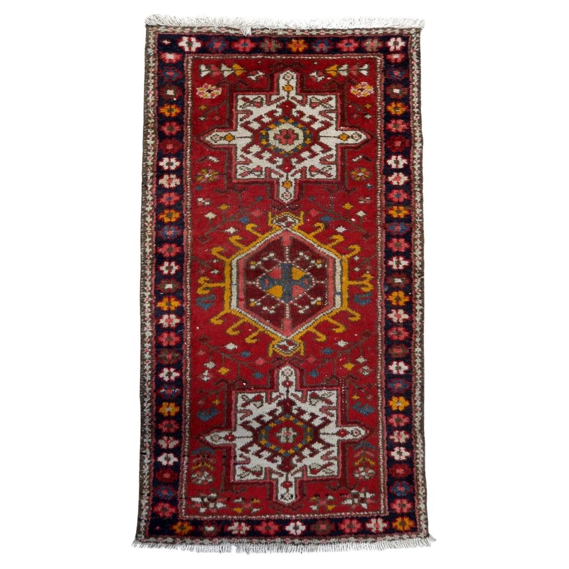 Tapis ancien persan Karajeh fait main 2.2' x 4.1' 1930s - 1С1155