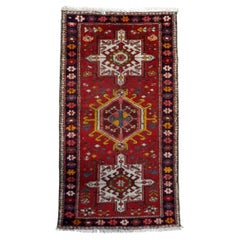 Tapis ancien persan Karajeh fait main 2.2' x 4.1' 1930s - 1С1155