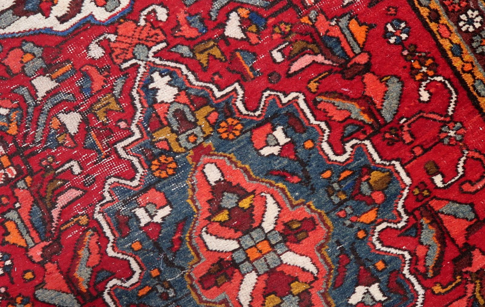 Tappeto da corsa antico persiano Karajeh fatto a mano 3,1' x 12,1' anni '20 - 1C1166 in vendita 2