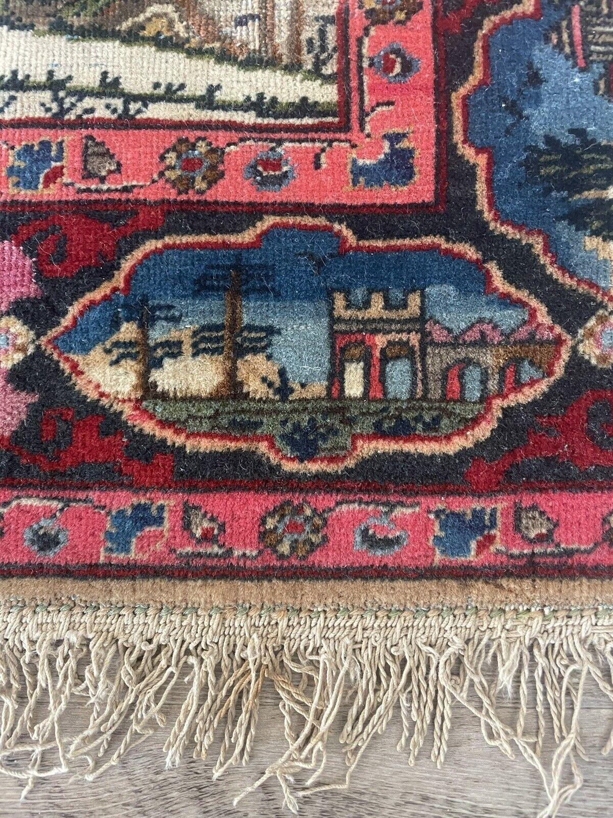 Late 19th Century Handmade Antique Persian Kashan Collectible Rug 1.6' x 2.4, 1880s - 1N09 For Sale