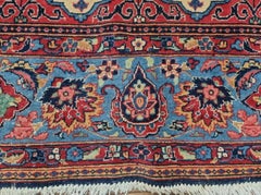 Handgefertigter antiker persischer Kashan-Teppich 4,5' x 6,4' 1920er Jahre - 1D186