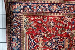 Handmade Antique Persian Kashan Rug 4.5' x 6.7', 1910s - 1C1185