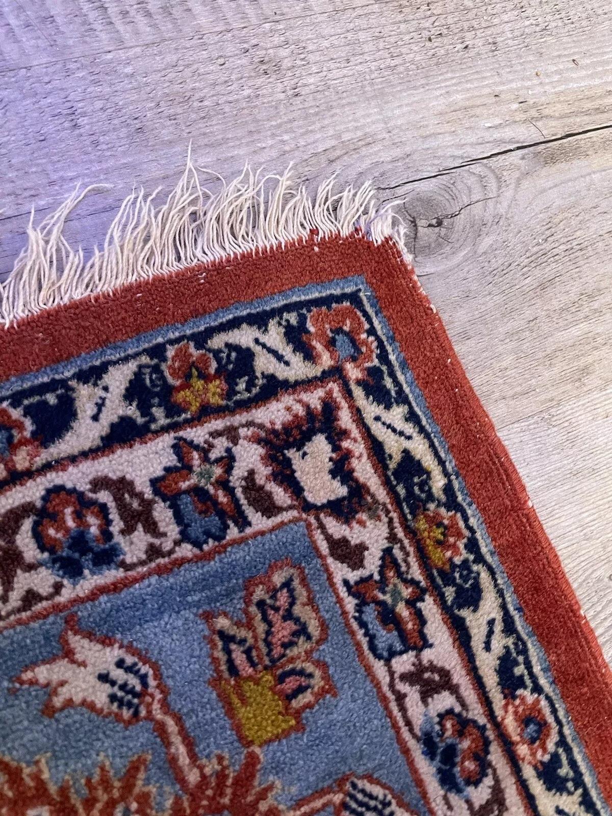 Handgefertigter antiker persischer Kashan-Teppich 5.1' x 7.2', 1920er Jahre - 1N57 im Zustand „Gut“ im Angebot in Bordeaux, FR