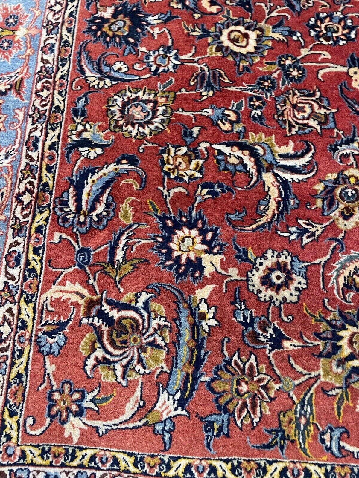 Handgefertigter antiker persischer Kashan-Teppich 5.1' x 7.2', 1920er Jahre - 1N57 (Frühes 20. Jahrhundert) im Angebot