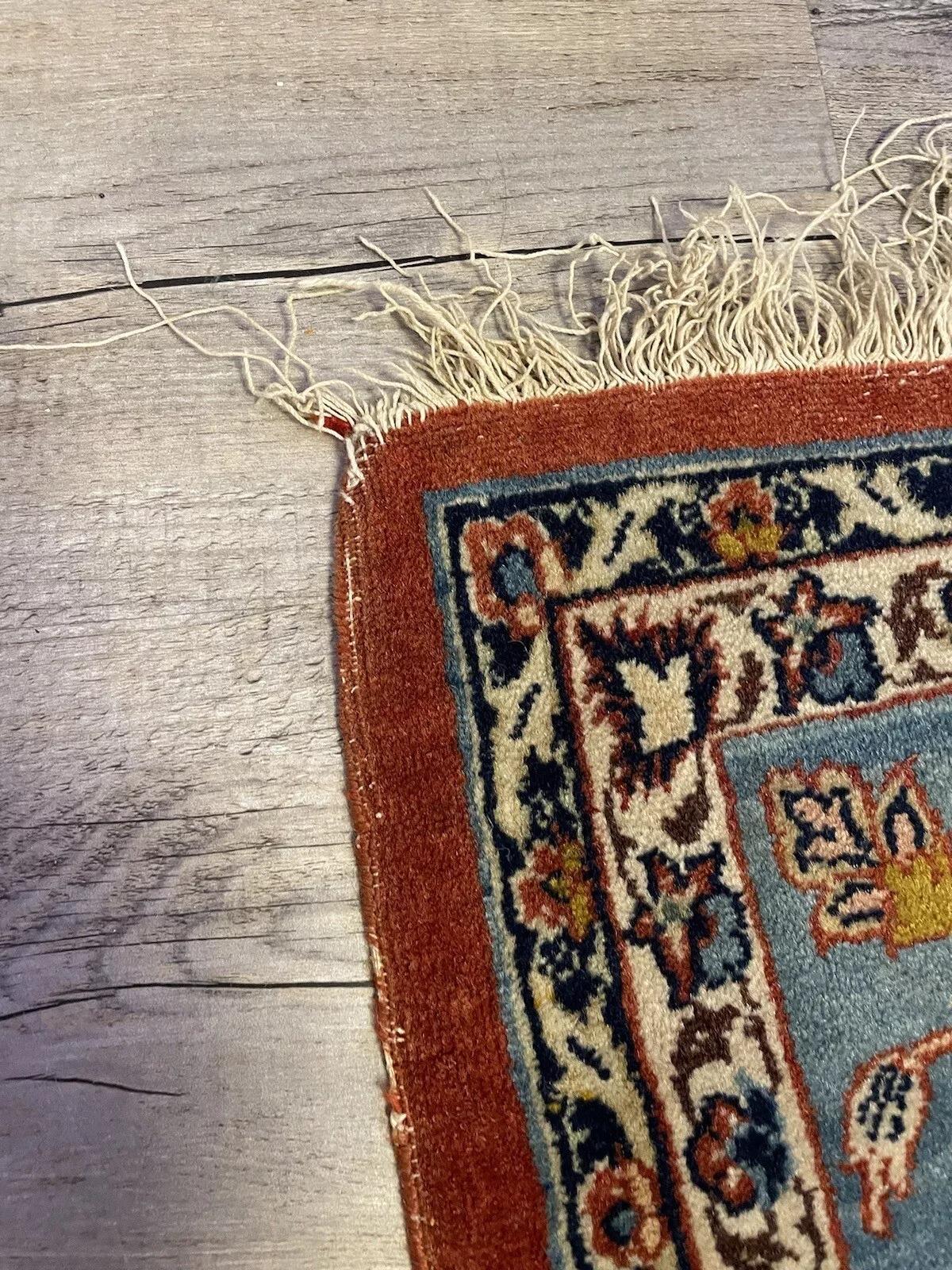 Handgefertigter antiker persischer Kashan-Teppich 5.1' x 7.2', 1920er Jahre - 1N57 (Wolle) im Angebot