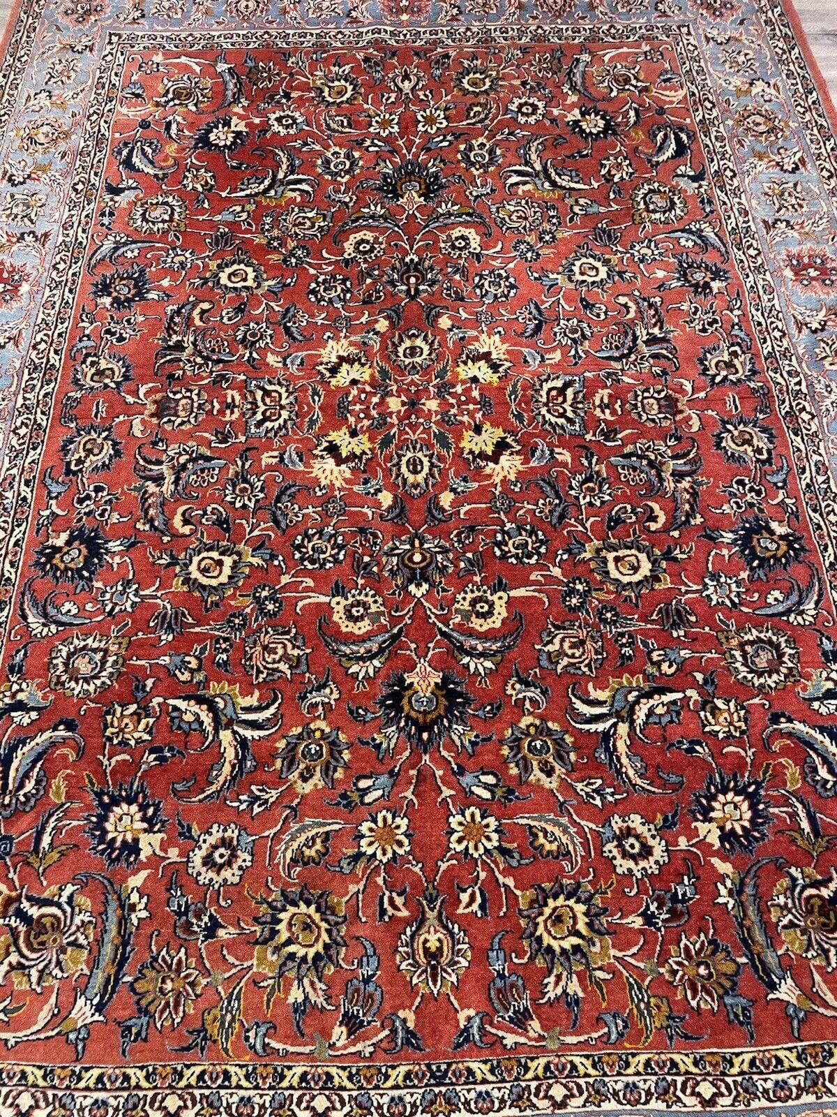 Handgefertigter antiker persischer Kashan-Teppich 5.1' x 7.2', 1920er Jahre - 1N57 im Angebot 3