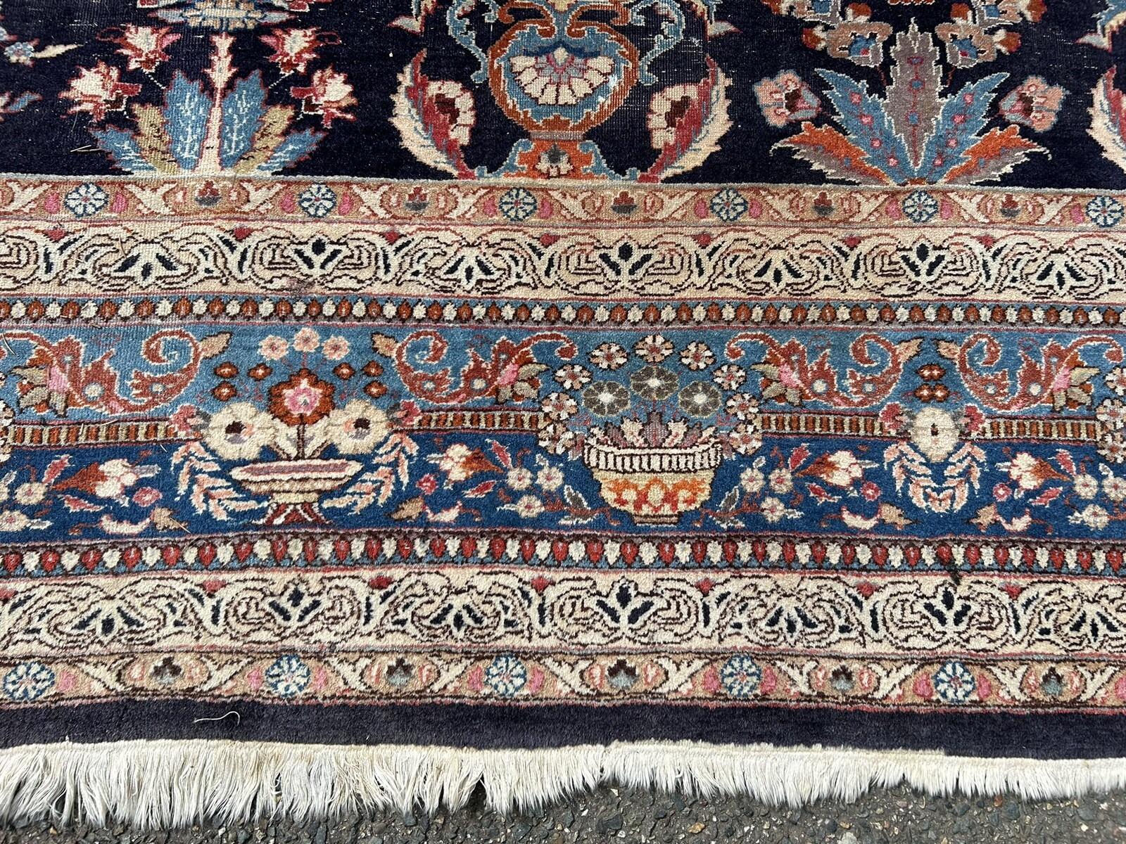 Handmade Antique Persian Kashan Rug 9.8' x 12.8' (300 x 390 cm), 1920s - 2K04 (Deutsch) im Angebot