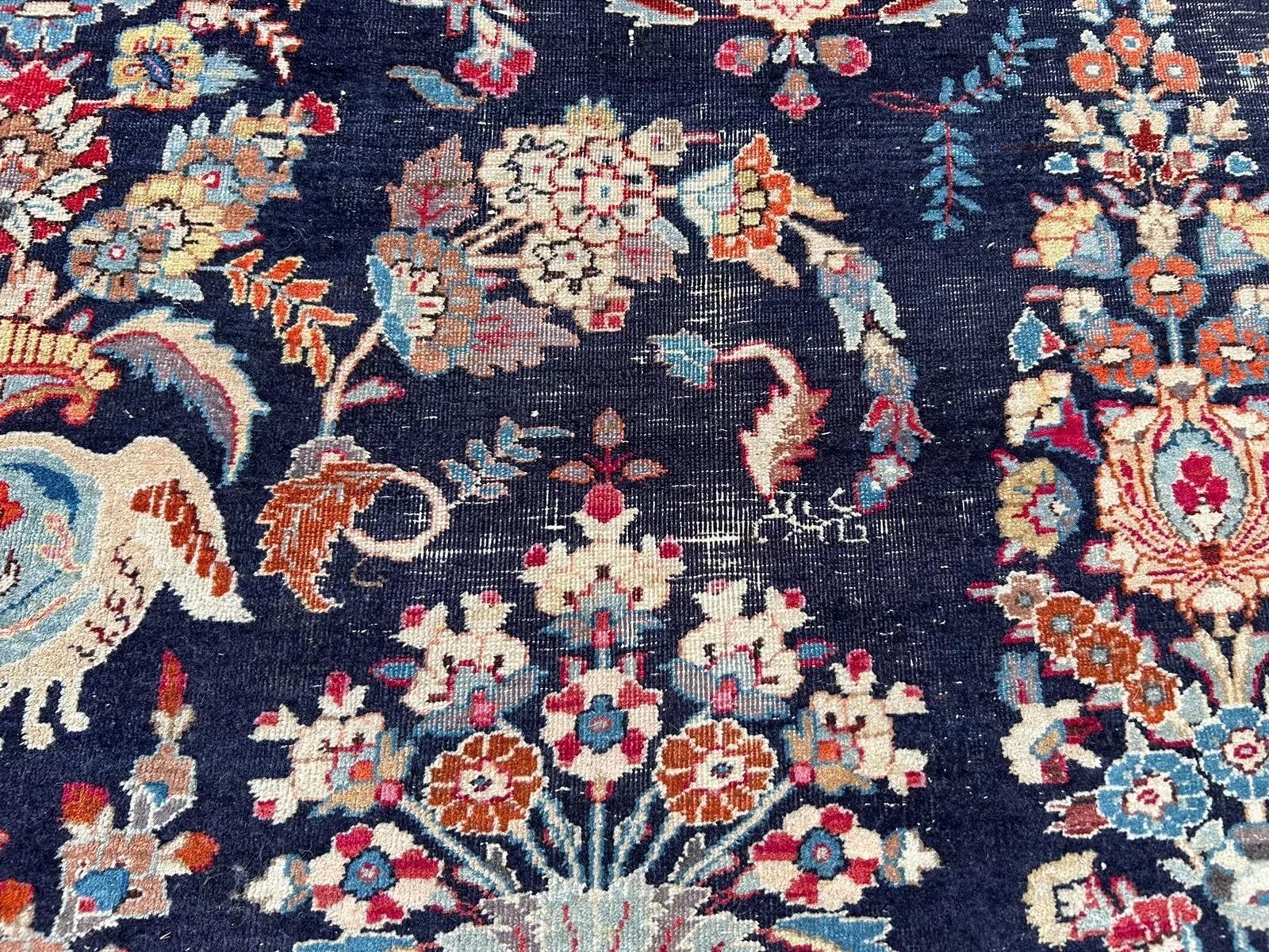 Handmade Antique Persian Kashan Rug 9.8' x 12.8' (300 x 390 cm), 1920s - 2K04 im Angebot 1