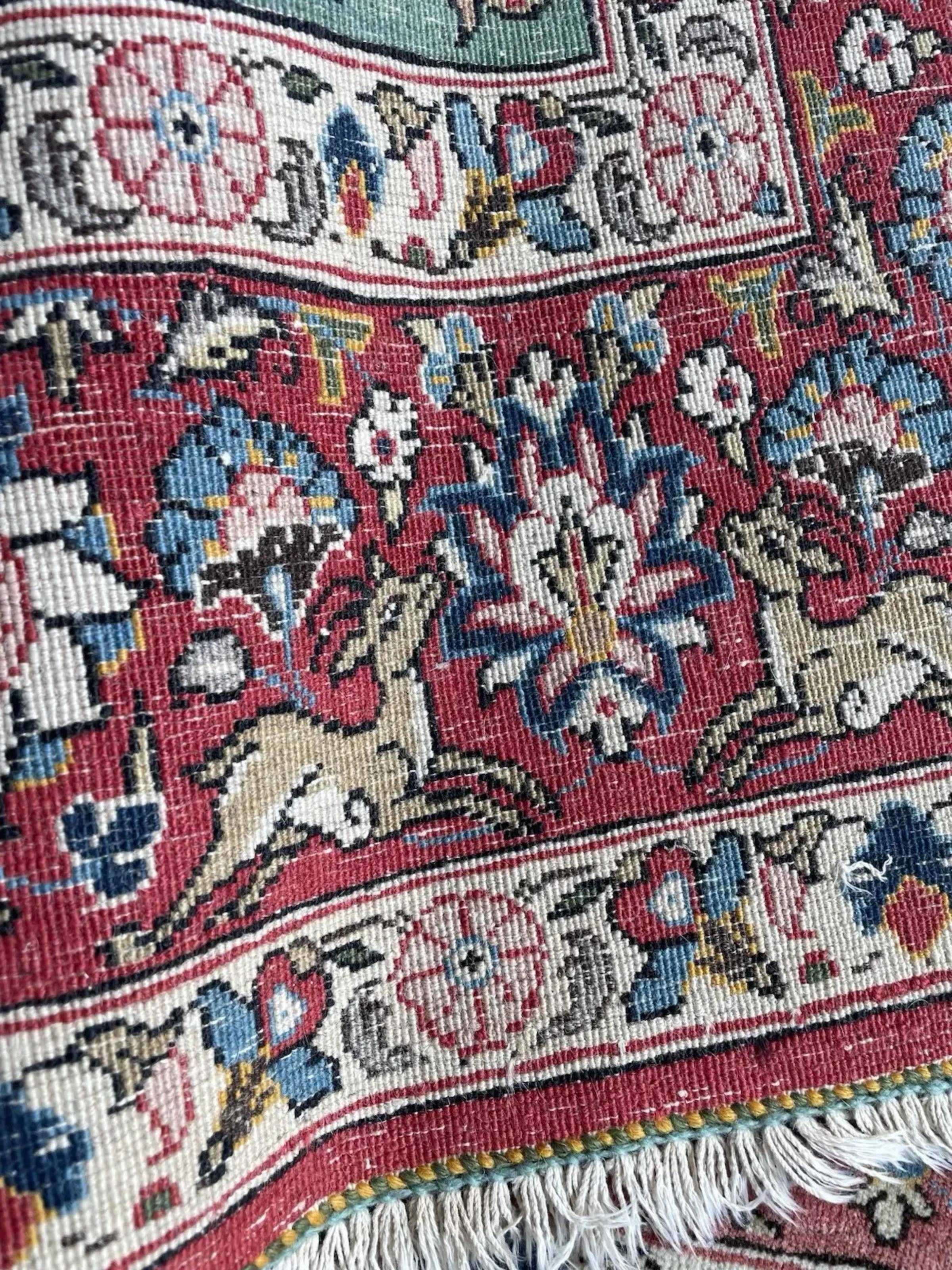 Handgefertigter antiker persischer Kazvin-Teppich 4,8' x 7,7', 1920er Jahre - 1N112 (Französisch) im Angebot