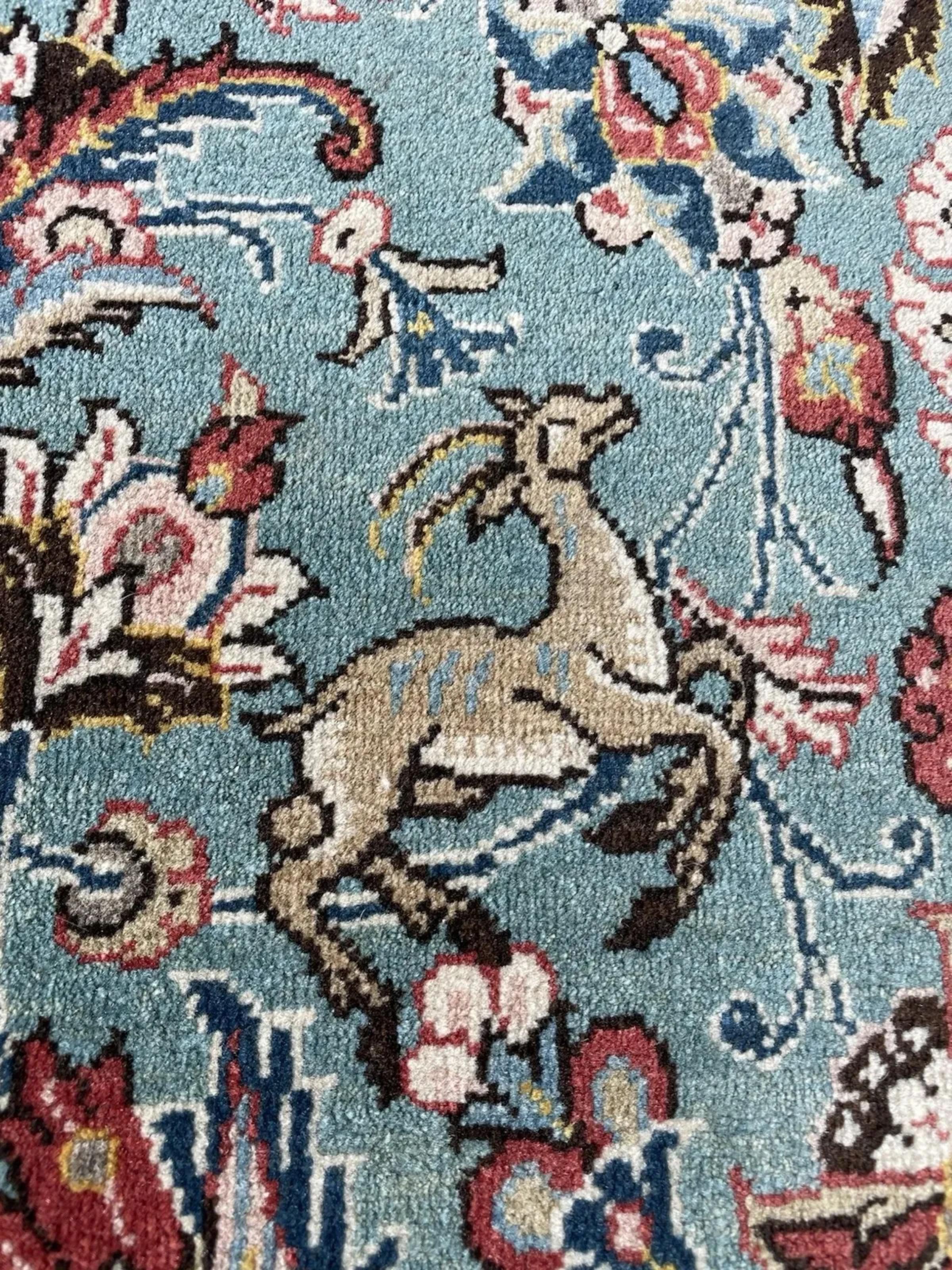 Handgefertigter antiker persischer Kazvin-Teppich 4,8' x 7,7', 1920er Jahre - 1N112 im Angebot 2