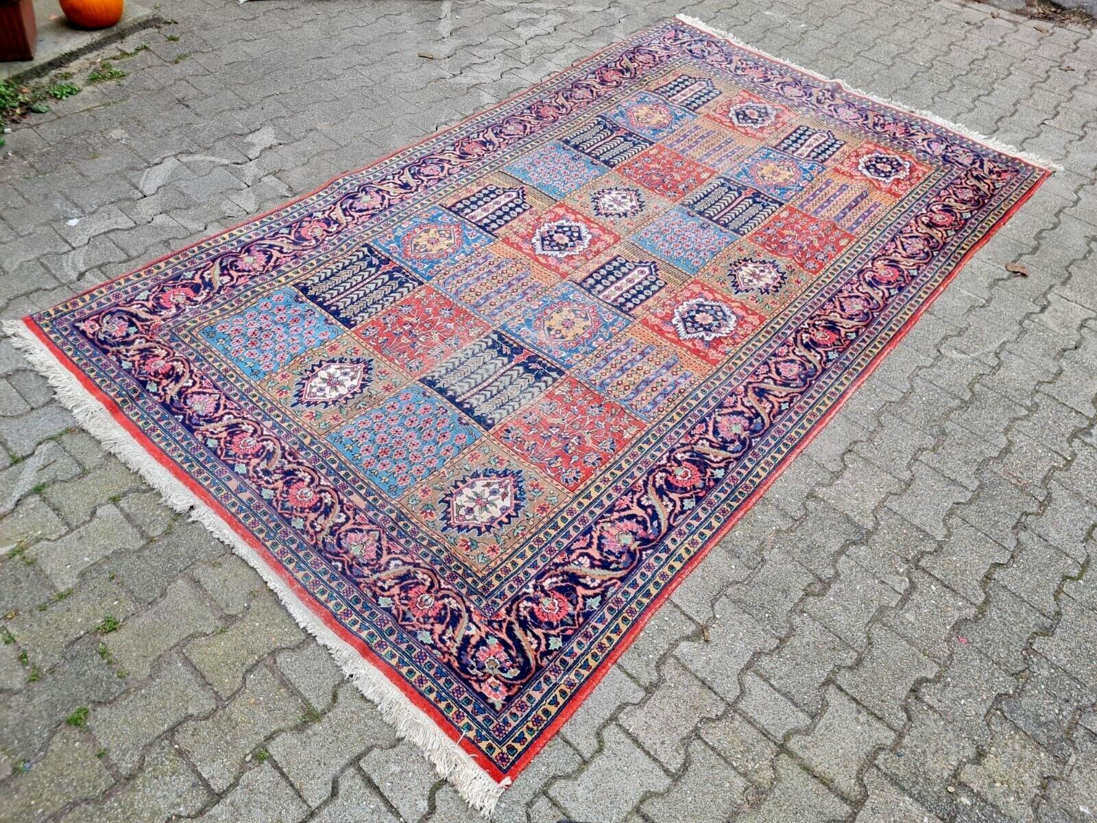 Tapis persan Kazvin ancien fait main 6' x 10.4' (184cm x 316cm) 1930s - 2K14 Bon état - En vente à Bordeaux, FR