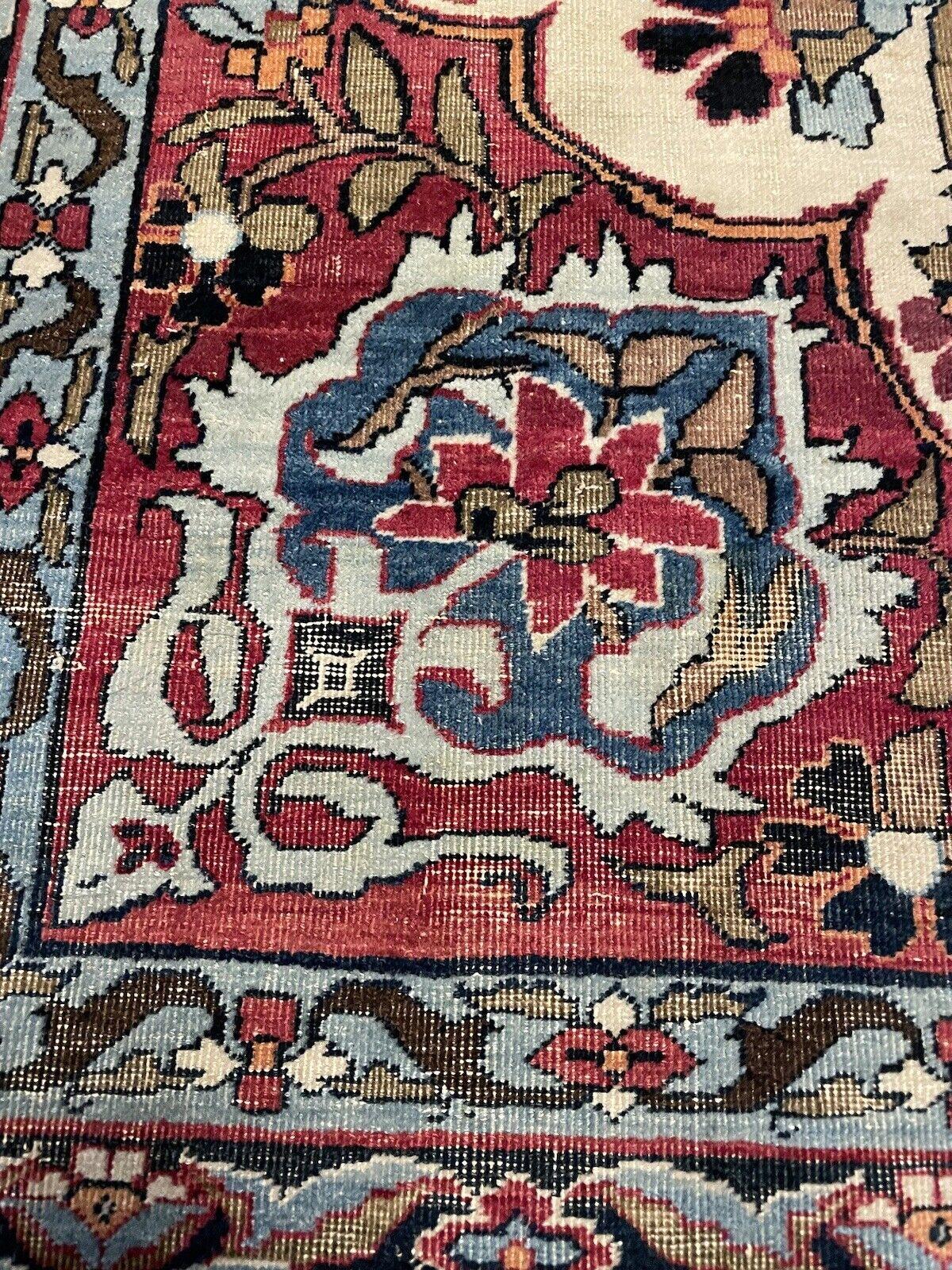 Fin du XIXe siècle Lavar persan antique fait main Kerman 4,9' x 7, 1880s - 1N37 en vente
