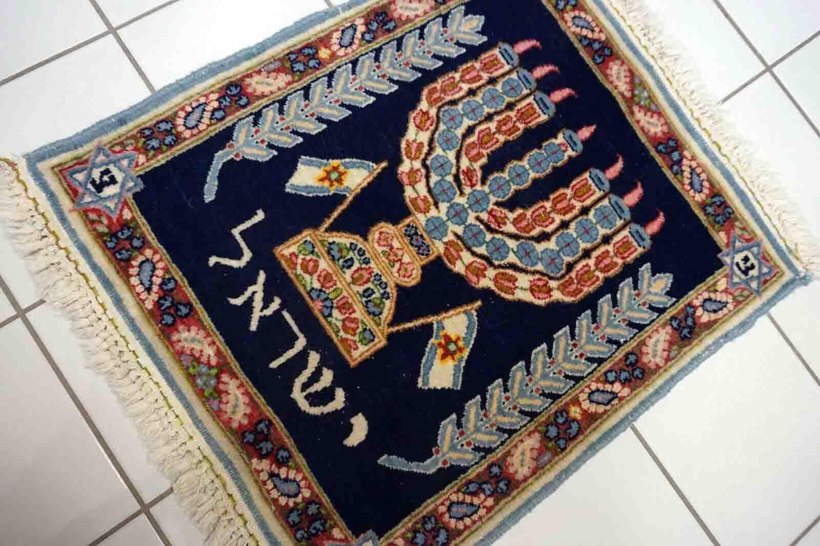 Handgefertigter antiker persischer Kerman-Teppich, 1930er Jahre, 1D31 im Angebot 5