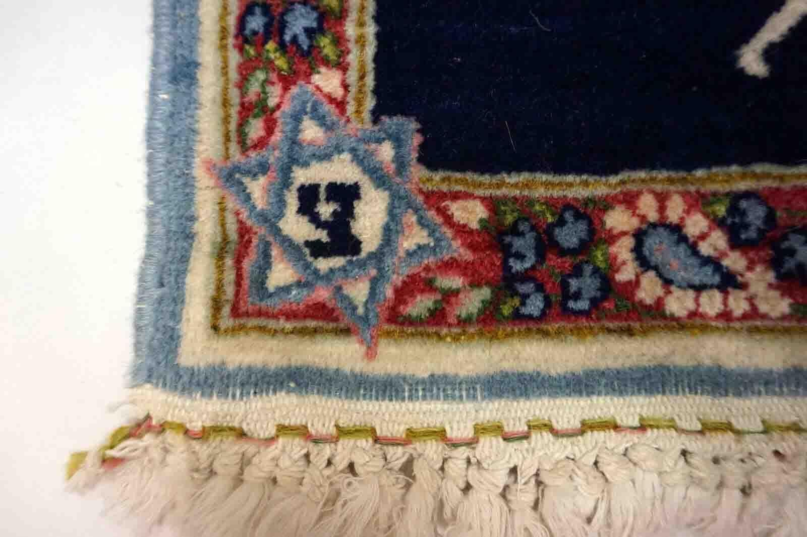 Handgefertigter antiker persischer Kerman-Teppich, 1930er Jahre, 1D31 (Handgeknüpft) im Angebot
