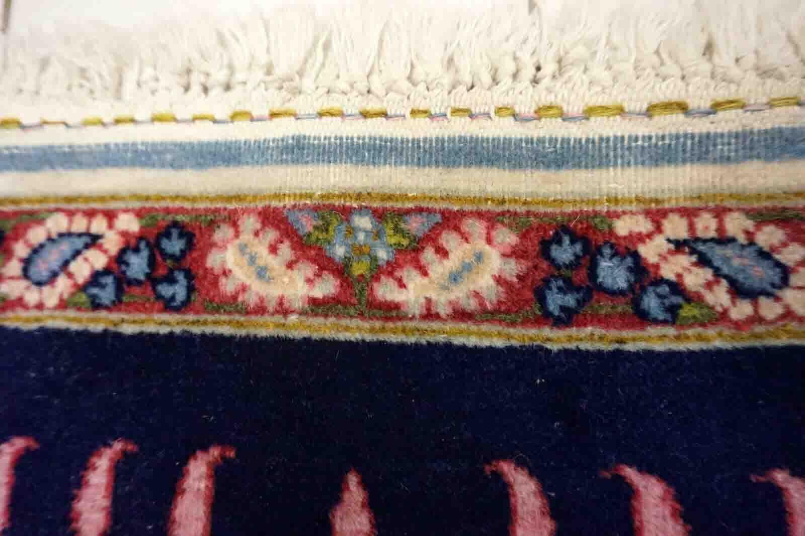 Handgefertigter antiker persischer Kerman-Teppich, 1930er Jahre, 1D31 im Zustand „Gut“ im Angebot in Bordeaux, FR