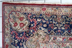 Handmade Antique Persian Kerman Rug 1920s Large Red, 9 x 11.9 ft -1C1268