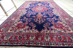 Handmade Antique Persian Kerman Style Rug, 1930s, 1C1052