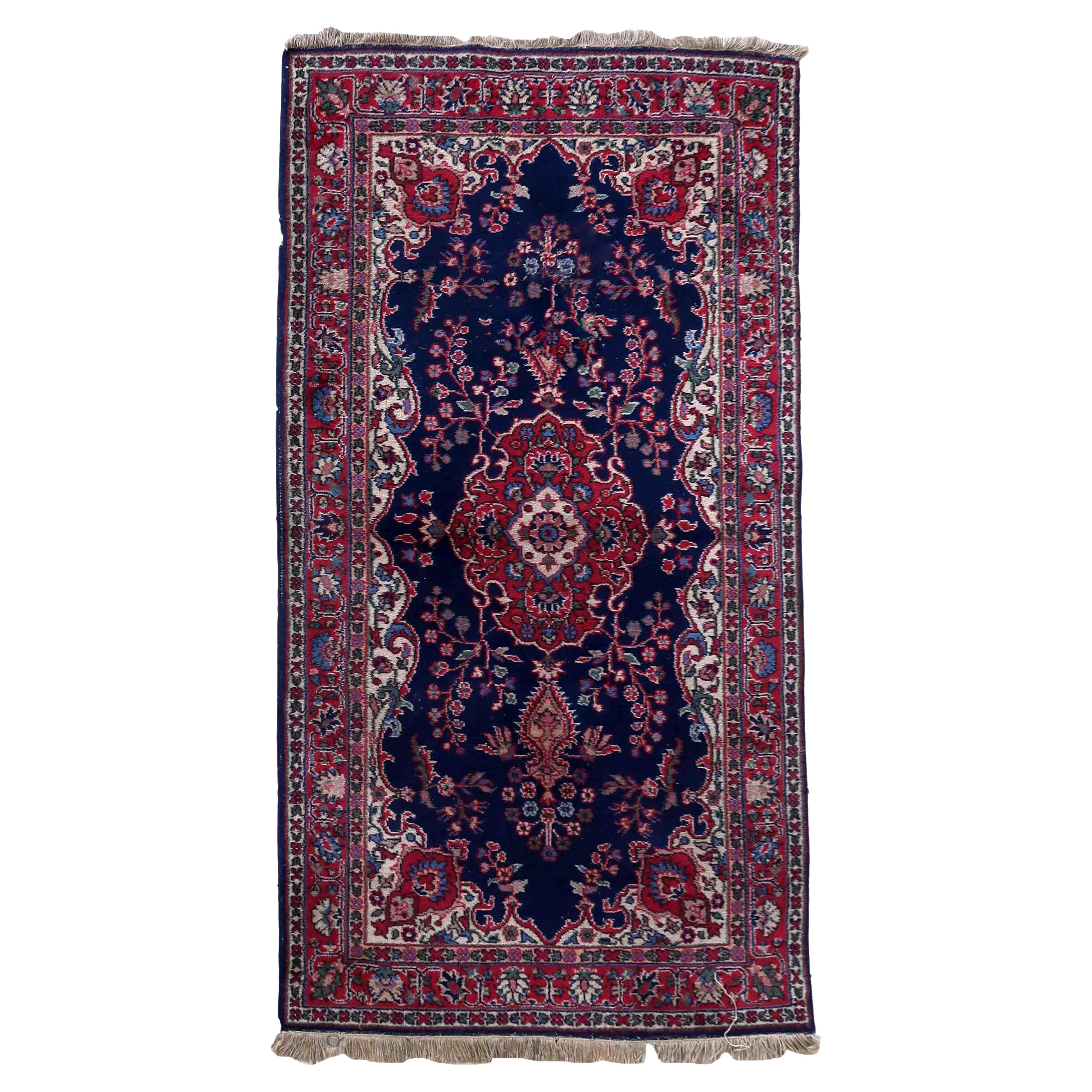 Handmade Antique Persian Kerman Style Rug, 1930s, 1C1052